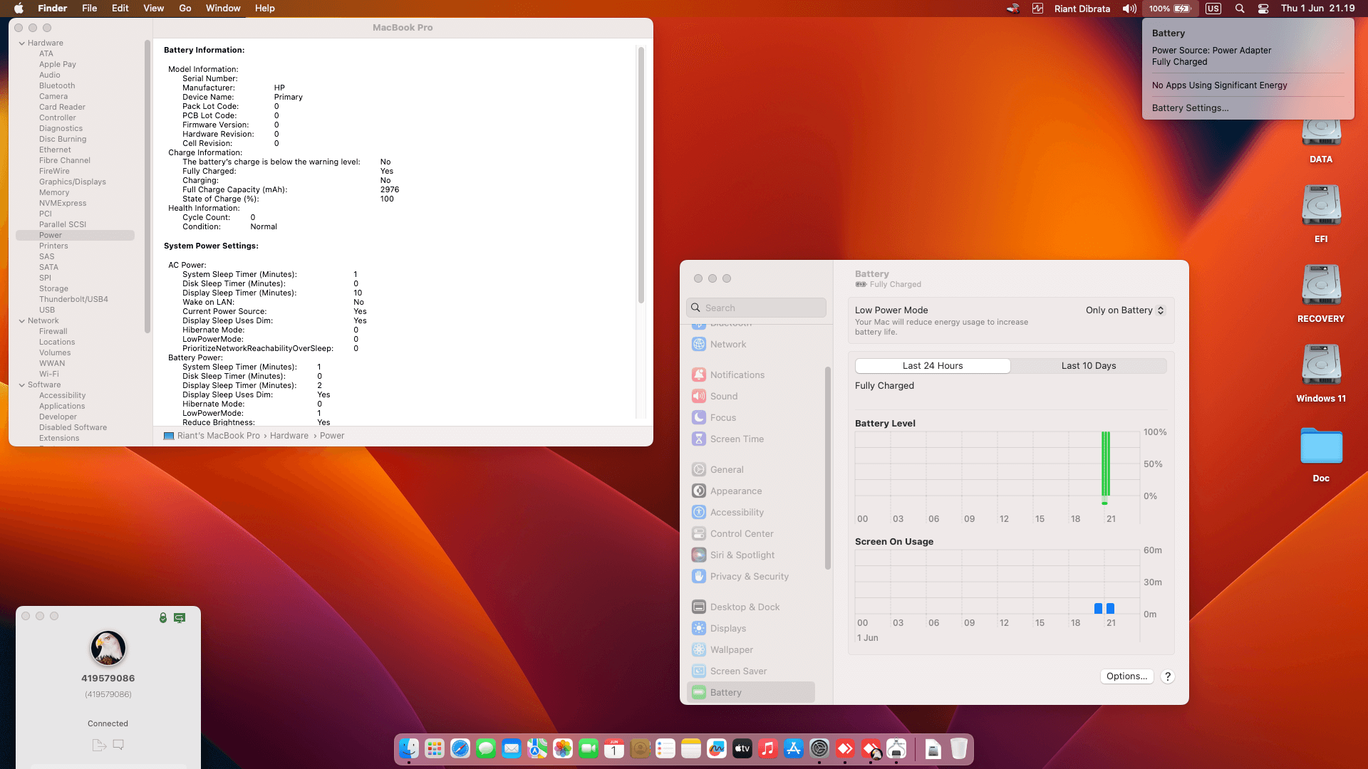 HP Omen 15 DC0020NR [CoffeeLake   Intel UHD 630 + PS2 SMBUS]   OpenCore 1